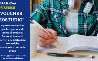 VOUCHER “IOSTUDIO” CONCESSIONE BORSE DI STUDIO STUDENTI CALABRESI