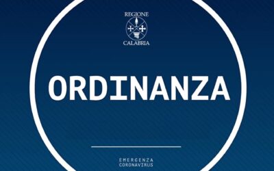 Calabria, la Regione firma l’ordinanza